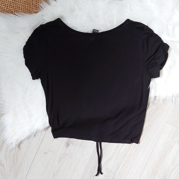 Streetwear Society Black Ruched Drawstring Front - Picture 8 of 11